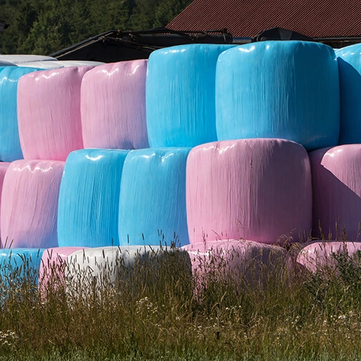 Silage Wrap Film LLDPE Round Roll Stretch Wrap Film for Silage Grass Bale Silage Wrap Film Agricultural Silage Film