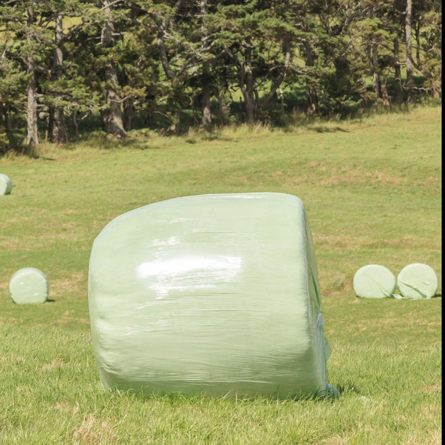PE Agricultural Use Uv Protection 750mm X 25mic X 1500m Plastic Silage Suppliers Bale Wrap Stretch Plastic Film for Grass